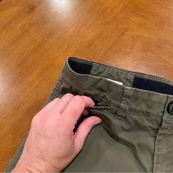 SUN68 Men’s 5-Pocket Stretch Cotton Flat Front Chino Pants Olive Green 29x26 - Picture 6 of 16